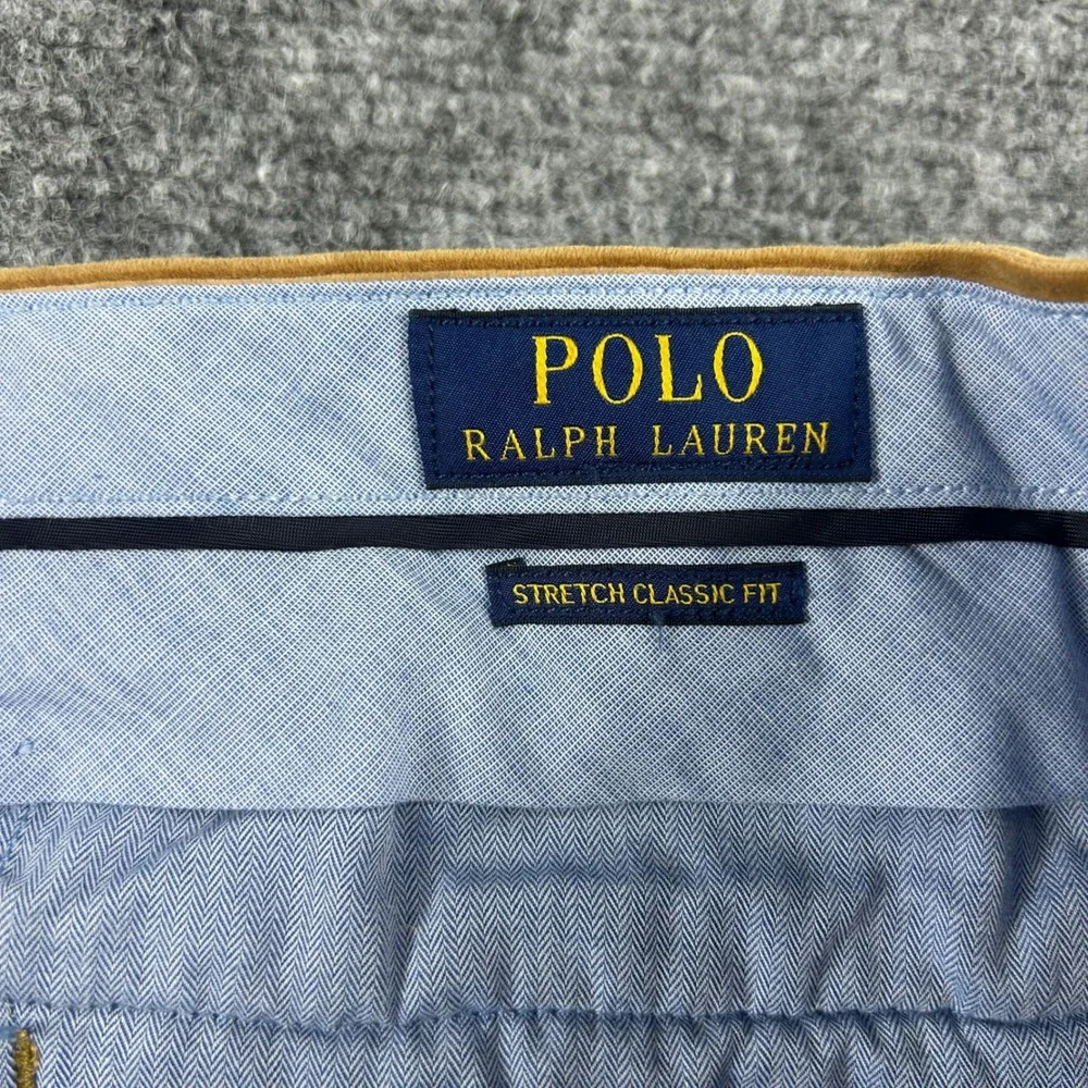 Polo Ralph Lauren Corduroy Pants‎ Mens 36x32 Tan Stretch Classic Fit Trousers